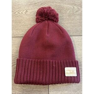 Patagonia Powder Town Pom Beanie Men/Women Red- One Size New